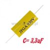 Kondensator poliestrowy 3,3uF/630VDC 10% osiowy