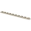 Clamp, max. bundle Ø 10 mm, PA, natural, self-adhesive, (L x W x H) 19 x 19 x 8 mm, 072.58.216, package with 10 pieces
