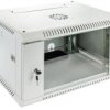 Szafa Wisząca Rack 19 6U 350Mm Drzwi Szklane Szara Neku Ts Box