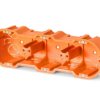 Puszka podtynkowa M3x60DF 2x60 mm głęboka Multiwall Slim pomarańczowa 33407008 SIMET
