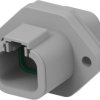 Socket, 4 pole, straight, 2 rows, gray, DTP04-4P-L012