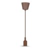 VT-7228 Lampa wisząca trzonek: E27 brązowy 3475 V-TAC