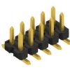 Pin header, 10 pole, pitch 2.54 mm, angled, black, 10059192