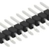 Pin header, 10 pole, pitch 2.54 mm, straight, black, SL12SMD03210Z