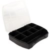 Organizer plastikowy 8 przegródek duży czarny