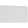 BG 895 White Nexus Moulded 2 Gang Blank Plate