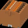 3273296 PTFIX distributor block, 12x2.5, brown