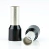 Insulated wire end ferrule, 1.5 mm², 24 mm/18 mm long, DIN 46228-4, black, BYB-4-18H0071