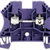 Through terminal block, screw connection, 0.5-6.0 mm², 2 pole, 24 A, 8 kV, purple, 1037820000