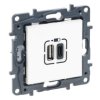NILOE STEP Gniazdo USBx2 A+C 3A białe 863140 LEGRAND