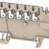 Potential distribution terminal, push-in connection, 0.5-1.5 mm², 17.5 A, 6 kV, dark beige, 1988170000