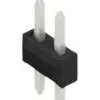 Pin header, 2 pole, pitch 2.54 mm, straight, black, 10054906