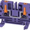 Through terminal block, push-in connection, 4.0 mm², 32 A, 8 kV, purple, 2871920000