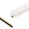 Pin header, 20 pole, pitch 2.54 mm, angled, black, SLLP5SMD03820GSM