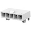 Pin header, 5 pole, pitch 4.2 mm, angled, natural, 2029151-5