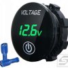 Woltomierz LED 5-48VDC;zielony; ON/OFF;dotykowy;29mm;procentowy;