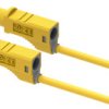 Electro PJP 2214/600V-CD1-25J Przewód pomiarowy złącze męskie 4 mm 25 cm żółty 1 szt.