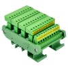 Slim DIN Rail Mount 10A/300V 5x10 Position Pluggable Screw Terminal Block Distribution Module