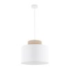 Lampa Wisząca Biała O Średnicy 38Cm Duo White Juta 1Xe27 1856 Tk Lighting