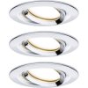 Paulmann 93684 Nova Plus Bathroom Recessed Light Set LED 20.4W Chrome