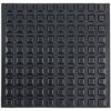 R-TECH 310023 PU Square Protective Feet 12.7 x 12.7 x 3.1 - Black - Sheet 100