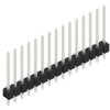 Pin header, 15 pole, pitch 2.54 mm, straight, black, 10048553