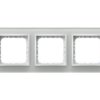 IMPRESJA PRESTIGE Ramka 3 potrójna szklana 4 mm białe szkło + ramka biała R-3YGC/31/00 OSPEL