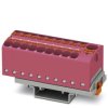 Blok rozdzielczy PTFIX 10/18X4-NS35 PK, różowe złącze przemysłowe - 18 punktów przyłączeniowych o przekroju 4mm2 /8szt./