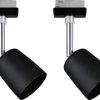 System szynowy, wysokonapięciowy z oświetleniem Paulmann 41303 41303 GU10 10 W LED czarny (matowy), chrom