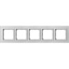 SONATA Ramka pięciokrotna białe szkło szronione R-5RGC/78/00
