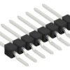 Pin header, 8 pole, pitch 2.54 mm, straight, black, 10050451