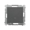 Simon 55 Przycisk światło” z podświetleniem LED (moduł) 10 AX, 250 V~, szybkozłącza Grafitowy mat TS1L.01/116