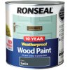 Ronseal 38796 10 Year Weatherproof Wood Paint Grey Satin 2.5 litre