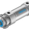 Cylinder okrągły skok: 25mm Festo Ø 32mm dwustronnego działania Action 150.5mm Amortyzacja pneumatyczna DSNU-32-25-PPV-A