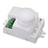 Czujnik mikrofalowy 1200W 360 stopni IP20 prostokątny biały mini B52-SES72WH