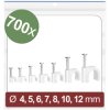 Quadrios 24CA427 Cable clips White Ø range 2 to 12 mm 700 pcs