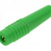 Gniazdo banan na przewód ( zielone ) 2mm