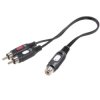 SpeaKa Professional SP-7869924 RCA Y adapter 2x plug 1x socket Black