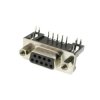 Gniazdo D-Sub żeńskie DB9 9-pin kątowe do PCB z zatrzaskami snap-in Connfly