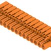 Pin header, 15 pole, pitch 5.08 mm, straight, orange, 1610620000