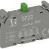 Styk pomocniczy; SP22\10-1; 1,6A; 500V AC; 0,25A; 220V DC; szary; plastik; zwierny; panelowe 22mm; Spamel; RoHS