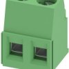 PCB terminal, 2 pole, pitch 5 mm, AWG 26-14, 17.5 A, screw connection, green, 1730010