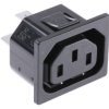 Złącze IEC IEC C13, na Zatrzask Żeński 15A Proste Lutowane Schurter