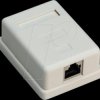 77634 1-port RJ45 surface mount installation box, CAT 6, STP