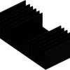 Extruded heatsink, (L x W x H) 50 x 97 x 25 mm, 2.8 to 1.05 K/W, black anodized, 10022512