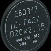 E80317, ID tag, 0,125 MHz, D=20 / L = 2.2 mm, Ambiinfrared light, Lens type standard, (28 x 21)...(