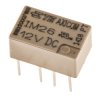 Przekaźnik sygnału, 12V dc, 2 A, DPDT, 2-polowy, montaż PCB, TE Connectivity IM
