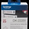 DK-22251 Continuous labelling tape (paper, red/black) white, 62 mm
