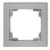 DECO Ramka uniwersalna z tworzywa srebrny metalik 7DR-1 KARLIK