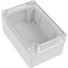 ABS/PC enclosure, (L x W x H) 118.15 x 78.35 x 54.6 mm, transparent/light gray (RAL 7035), IP65, BYB-3-90H0063